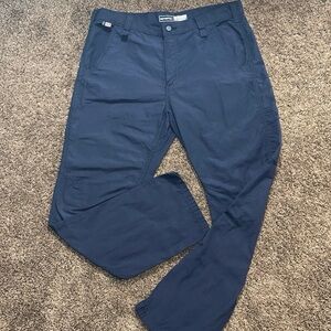Carhartt FR Flame Resistant CAT 2 Relaxed Fit Navy Work Pants Size 36x32  27112